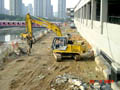 Earthwork for the footpath along Tuen Mun Nullah