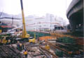 Placing concrete of the RC tunnel roof slab